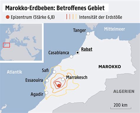 erdbeben marokko heute welche städte